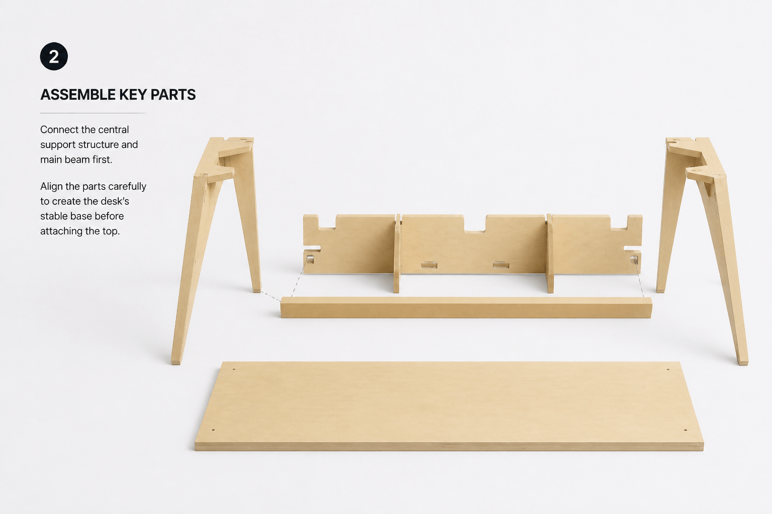 Assemble key parts